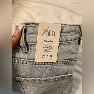 Zara Mom fit high rise jeans